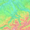 Mapa topográfico Reuss, altitude, relevo