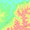 Mapa topográfico Deodápolis, altitude, relevo