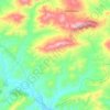 Mapa topográfico Taifa, altitude, relevo