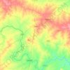 Mapa topográfico Pathri, altitude, relevo