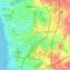 Mapa topográfico Valadares, altitude, relevo