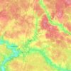 Mapa topográfico Истья, altitude, relevo