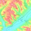 Mapa topográfico Saint-Clair, altitude, relevo