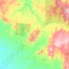 Mapa topográfico Corumbiara, altitude, relevo