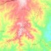 Mapa topográfico Avidagos, altitude, relevo