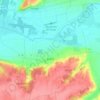Mapa topográfico Artins, altitude, relevo