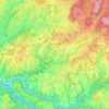 Mapa topográfico Champnétery, altitude, relevo