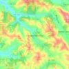 Mapa topográfico Carvalhal Benfeito, altitude, relevo