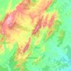 Mapa topográfico Ruy Barbosa, altitude, relevo