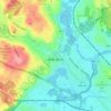 Mapa topográfico Arlington, altitude, relevo