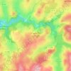 Mapa topográfico Chastellux-sur-Cure, altitude, relevo