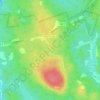 Mapa topográfico Beech Hill, altitude, relevo