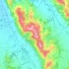 Mapa topográfico Portet, altitude, relevo