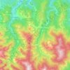 Mapa topográfico Roburent, altitude, relevo