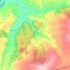 Mapa topográfico Pedraza, altitude, relevo