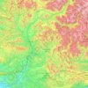 Mapa topográfico Alpes-de-Haute-Provence, altitude, relevo