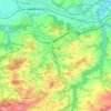 Mapa topográfico Herisau, altitude, relevo