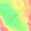 Mapa topográfico Deserto de Lute, altitude, relevo