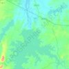 Mapa topográfico Itajá, altitude, relevo