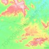 Mapa topográfico Antônio Martins, altitude, relevo