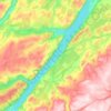 Mapa topográfico Loch Ness, altitude, relevo