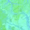 Mapa topográfico Chesapeake, altitude, relevo