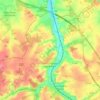 Mapa topográfico Saint-Christophe-sur-le-Nais, altitude, relevo