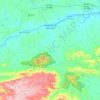 Mapa topográfico Salgado de São Félix, altitude, relevo