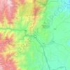 Mapa topográfico Mera, altitude, relevo