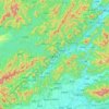 Mapa topográfico Jiande, altitude, relevo