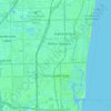 Mapa topográfico Fort Lauderdale, altitude, relevo