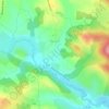 Mapa topográfico Bouzin, altitude, relevo