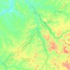 Mapa topográfico Goiatins, altitude, relevo
