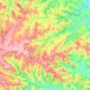 Mapa topográfico Corumbataí do Sul, altitude, relevo