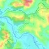 Mapa topográfico Vale Verde, altitude, relevo