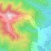 Mapa topográfico Casevecchie, altitude, relevo