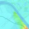 Mapa topográfico Quillebeuf-sur-Seine, altitude, relevo