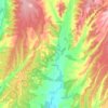 Mapa topográfico Almanza, altitude, relevo