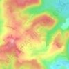 Mapa topográfico Gernelle, altitude, relevo