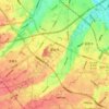 Mapa topográfico 新座市, altitude, relevo