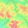 Mapa topográfico Paroisse Saint-Jean-Baptiste-des-Collines, altitude, relevo