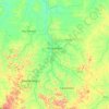 Mapa topográfico Ariquemes, altitude, relevo