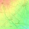 Mapa topográfico Cooch Behar - II, altitude, relevo