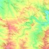 Mapa topográfico Fabara / Favara, altitude, relevo