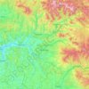 Mapa topográfico Bistrița-Năsăud, altitude, relevo