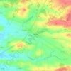 Mapa topográfico Aulnay, altitude, relevo