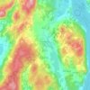 Mapa topográfico Hawkshead, altitude, relevo