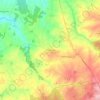 Mapa topográfico Montchevrier, altitude, relevo