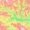Mapa topográfico Lago Corumbá IV, altitude, relevo