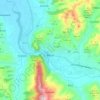Mapa topográfico Berat, altitude, relevo